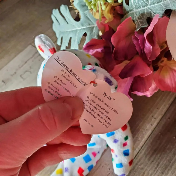 Ty 2K TY Beanie Baby Multicolored Bear Beanie Baby Original EUC 2000s - Picture 6 of 11